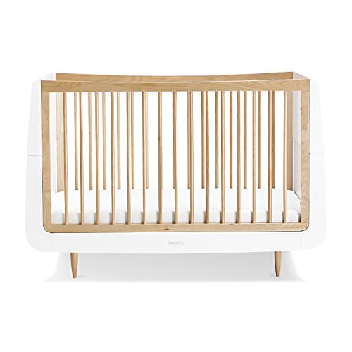 Image of SnuzKot Skandi Convertible Nursery Cot Bed - White / Natural