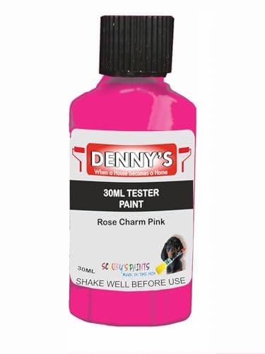 Image of Premium Interior Wall & Ceiling Emulsion Paint – Rose Charm Pink – Rich Matt Finish, Durable & Washable, Low Odour, Ideal for Living Rooms, Bedrooms & Hallways (30ML Tester Bottle)