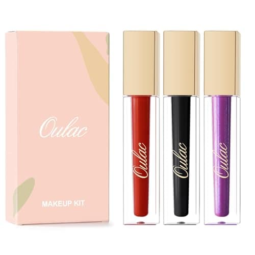 Image of Oulac Red Lipstick Set for Women, Matte Liquid Lipstick Long Lasting Red High Impact Creamy Matte Lip Gloss, Rich Colour Formula with Vitamin E & Rose Oil, Waterproof, Vegan M01+M23+MS04