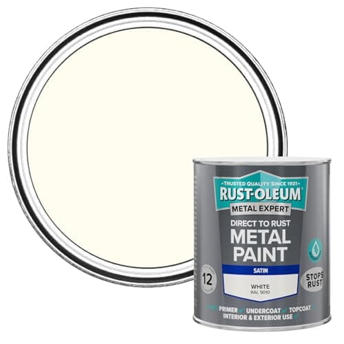 Image of Rust-Oleum Metal Expert Paint Satin White 750ml