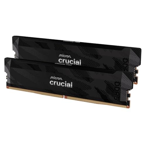 Image of Crucial Pro DDR5 RAM 32GB Kit (2x16GB) 6400MHz CL32, Overclocking Deskop Computer Gaming Memory, Intel XMP 3.0 / AMD EXPO, Black - CP2K16G64C32U5B