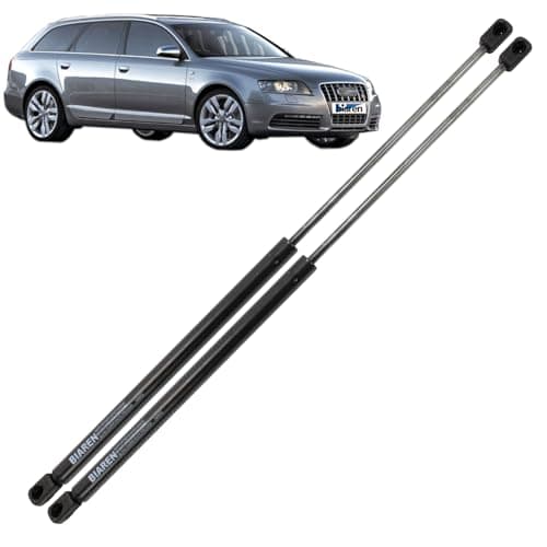 Image of BIAREN 2x Rear Tailgate Boot Gas Struts For Audi A6 Avant Estate 4F5 C6 (2005-2011) Lift Support System 650 (N) 490 MM 4F9827552B 4F9827552D