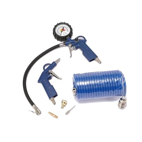 Image of Air Tool kit 6 Pcs Compressed Air Set Pneumatic Compressor accesories Tool(Dark Blue)