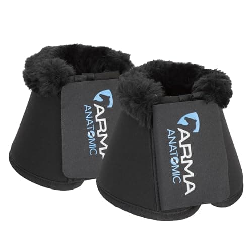 Image of Shires ARMA SupaFleece Neoprene Over Reach Boots - Black Cob