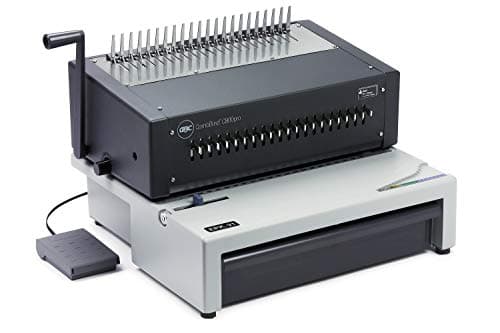 Image of GBC CombBind C800Pro Binding Machine, 20 Sheet Punch Capacity, 450 Sheet Binding Capacity, A4, Black, IB275913