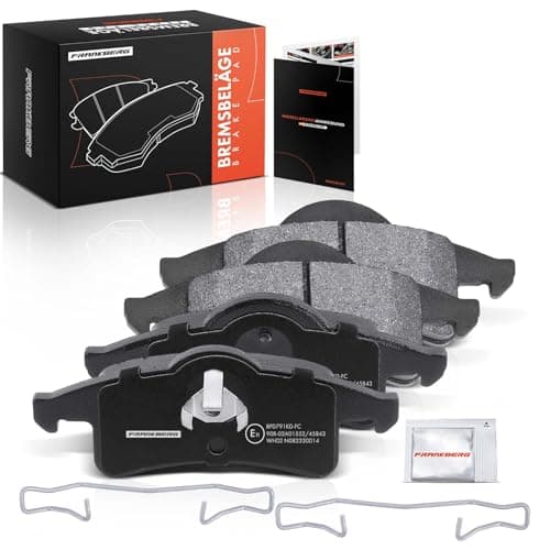 Image of Frankberg Brake Pad Set incl. 4x Pads Rear Compatible with Grand Cherokee II WG WJ Cherokee XJ Grand Cherokee II WJ WG Replace# 5011970AB,5011970AA