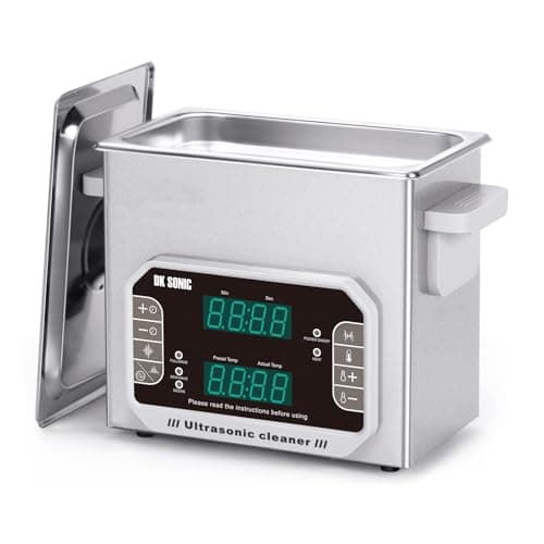 Image of DK SONIC Professional Ultrasonic Cleaner 3L,120W Precision Ultrasonic Jewelry Cleaner with Timer,Heater&Touch Control, Multi-Application for Glasses,Chains,Watches (Include Basket)