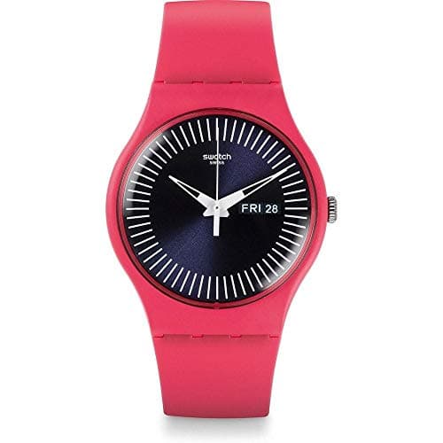Image of Swatch Unisex Analogue Quartz Watch with Silicone Strap SUOP702