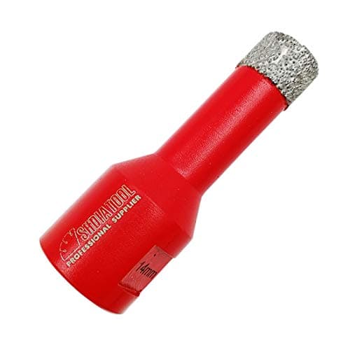 Image of SHDIATOOL Dry Diamond Drill Core Bit Diameter 14mm Vacuum Brazed Drilling Porcelain Tile Granite Marble