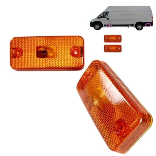 Image of BMY 2x Side Marker Indicator Lamp Light Lens Amber for Peugeot Boxer Citroen Relay Fiat Ducato Iveco Daily 2006 Onwards 6303A1 1356794080 71749250