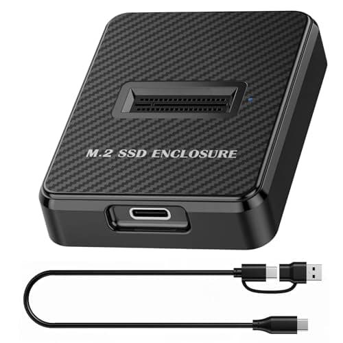 Image of M.2 NVMe and SATA to USB C Docking Station, Dual-Protocol M.2 to USB C Adapter, 10Gbps External SSD Card Reader Enclosure, Compatible with M Key, B+M Key, for 2280 2260 2242 2230 SSDs