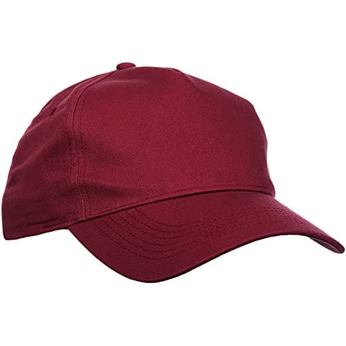 Image of Baseball Cap Mens Classic Adjustable by MIG - Work Casual Sports Leisure (Maroon)