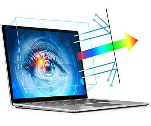 Image of PYS 2 Pack Blue Light Screen Protector Laptop 15.6 Inch, Anti Glare Screen Protector for Laptop, Enhanced Anti Blue Light and Anti Glare, to Protect Your Eyes