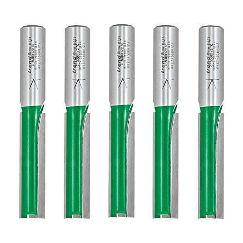 Image of Trend CraftPro Kitchen Fitter Worktop Router Cutter, 1/2 Inch Shank, 12.7mm Cut Diameter & 50mm Cut Length, Pack of 5, Tungsten Carbide Tipped, CR/KFP/4