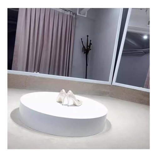 Image of Round Cylinder Pedestal Stands - Clothing Store Display Riser for Mannequins Figures & Shoes - Countertop Plinths for Retail Showcases & Collects