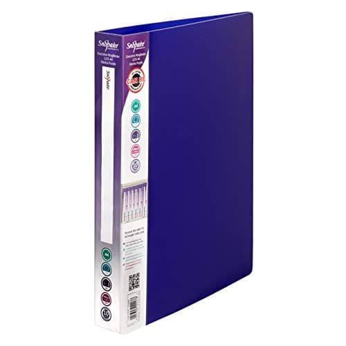 Image of Snopake A4 2 O-Ring 25 mm Executive RingBinder – Electra Blue [Pack of 10] Ref: 13372