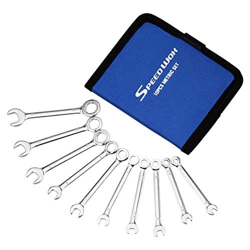 Image of SPEEDWOX 10 Pcs Mini Combination Wrench Set, 4-11mm Open and Box End for Automotive, Industry, Electronics, Mechanic, Home, Hobby - High Carbon Steel