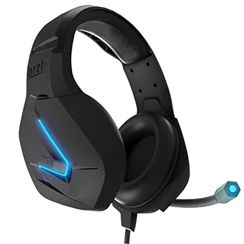 Image of Orzly Gaming Headset for PC and Gaming Consoles PS5, PS4, XBOX SERIES X | S, XBOX ONE, Nintendo Switch & Google Stadia Stereo sound with noise cancelling mic - Hornet RXH-20 Abyss Edition