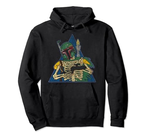 Image of Star Wars Boba Fett Skeleton Blaster Ready Pullover Hoodie