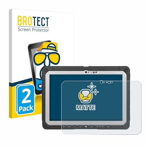 Image of brotect Screen Protector Anti-Glare compatible with Panasonic Toughbook CF-20 MK2 (2 Pack) Screen Protector Matte, Anti-Fingerprint Protection Film