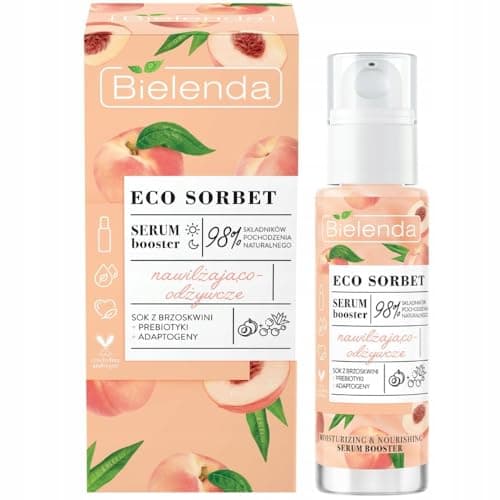 Image of Bielenda - ECO SORBET - Moisturizing and nourishing face booster serum - Peach - 30 ml