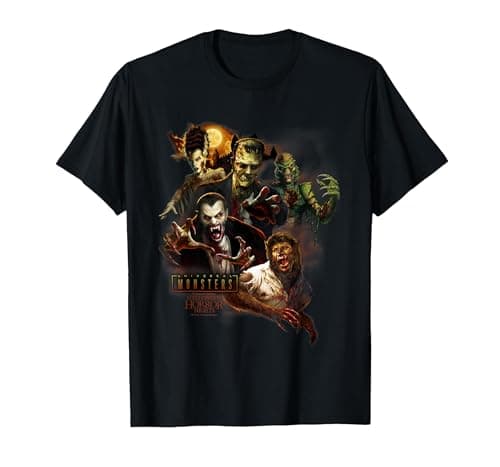 Image of Halloween Horror Nights Universal Monsters T-Shirt, Men, Black, 5X-Large