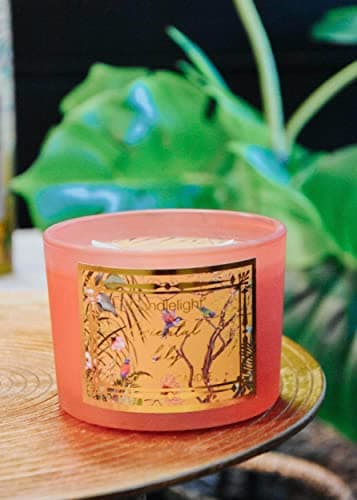 Image of CANDLELIGHT 636525 Chinoiserie 2 Wick Wax Filled Candle Pot Oriental Lily Scent 380g