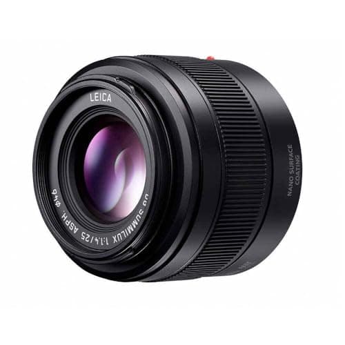 Image of Panasonic H-XA025 Leica DG Summilux Lens 25 mm (50 mm KB), Dust Protection, Splashproof, F1.4 Black