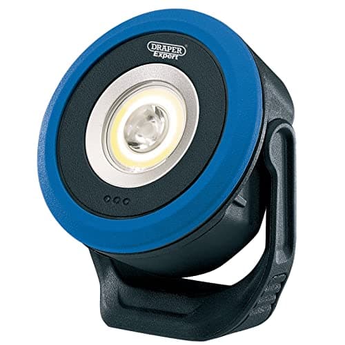 Image of Draper 65688 COB LED SMD LED Wireless/USB Rechargeable Mini Flood Light, 7W, 120 Lumens, USB-C Cable Supplied Black One Size