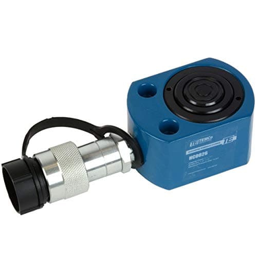 Image of TEMCo HC0026 - Telescoping Hydraulic Cylinder Ram Single Acting 10 Ton .98" Inch Stroke (Optional Tonnages Availiable)