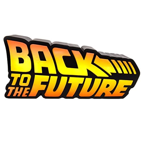 Image of Fizz Creations Back to The Future Logo Light. USB or Battery Operated. Gentle Glowing Mood Light Night Light of The Iconic Logo. Officially Licensed Back to The Future Merchandise