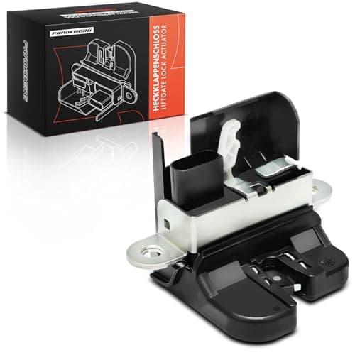 Image of Frankberg Tailgate Boot Lock Latch Actuator 4 Pins Compatible with Golf MK V Hatchback Golf MK VI Hatchback P.a.s.s.a.t B6 Estate T.o.u.r.a.n I MPV Leon II Hatchback Altea MPV Replace# 1K6827505E