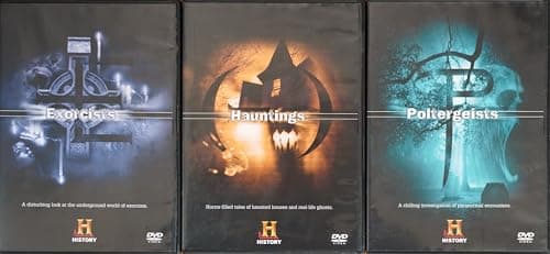 Image of THE UNEXPLAINED 1-3 COLLECTION / 1. EXORCISTS / 2. HAUNTINGS / 3. POLTERGEISTS = ULTIMATE 3x DVD UK SET