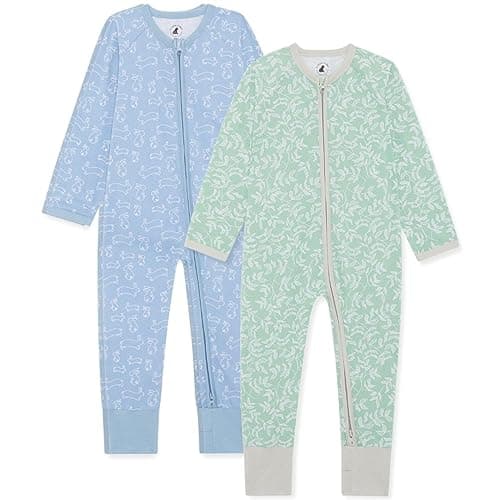 Image of Bramble & Bear Unisex Baby (2 Pack) Toddler Sleepsuits, Hare & Ivy, 18-24 Months UK