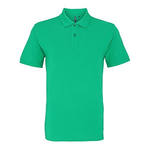 Image of Asquith & Fox Men's Asquith and Fox Men's Polo Short Sleeve Polo Shirt, Green (Kelly 000), Large (Manufacturer Size:Large)