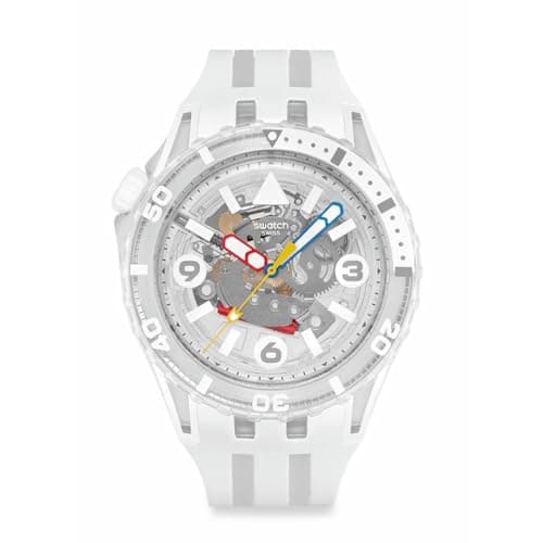 Image of Swatch AURELIA AURITA, Bioceramic Underwater Watch, 44 mm, White SSCU09K100