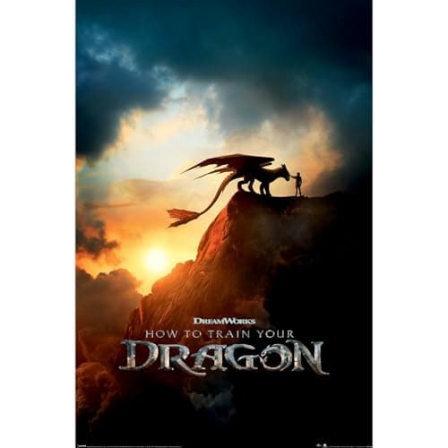 Image of Pyramid International Official Maxi Poster – How To Train Your Dragon (Movie Poster) | Decorative Wall Art | 61cm x 91.5cm for Bedrooms, Dorms & Fans, Vibrant colors