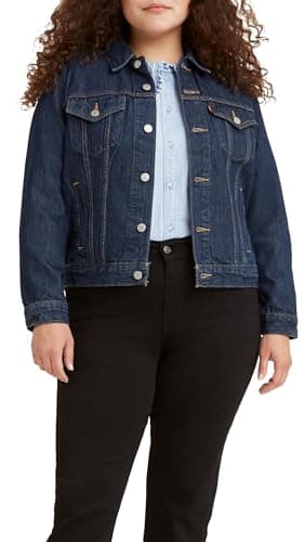 Image of Levi's Women's Original Trucker Denim jacket, Soft As Butter Dark, XS