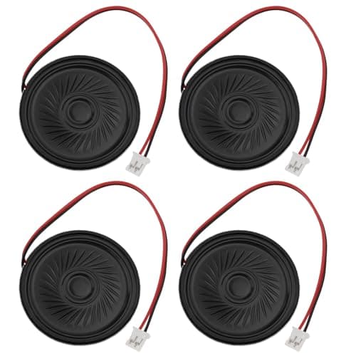 Image of VGOL 4Pcs 8? Magnetic Speaker 40mm 2W Mini Speaker with JST-PH Connector Compatible with Raspberry Pi Arduin Cable Length 100mm