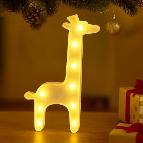 Image of O&BTRC01 Giraffe Lamp, Giraffe Gifts for Christmas,Cartoon Giraffe Light