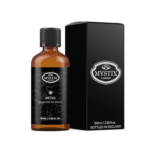 Image of Mystix London | Chinese Metal Element Essential Oil Blend 100ml | Aromatherapy Oil | Crisp & Clarifying Aroma | Elemental Balance Fragrance