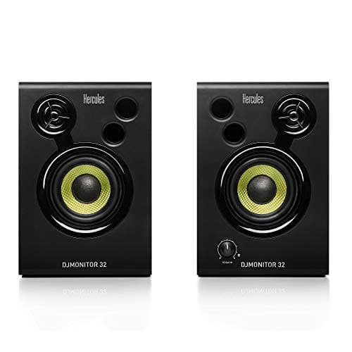 Image of Hercules DJMonitor 32 – Compact 2-Way Active DJ Monitors with 3.5” Speakers for Studio and DJ