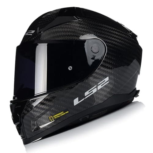 Image of FULL FACE CARBON HELMET ls2 FF811 VECTOR-II Motorcycle ECE22.06 Certified Dual Visor Road Touring Motorbike Crash Helmet With Dark Visor (Gloss Carbon,M)