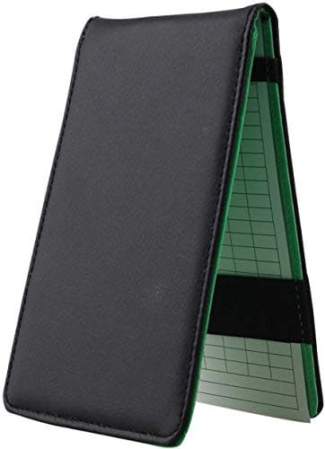 Image of KOFULL Pu Leather Golf Score Card Holder Yardage Book masters Scorers Wallet