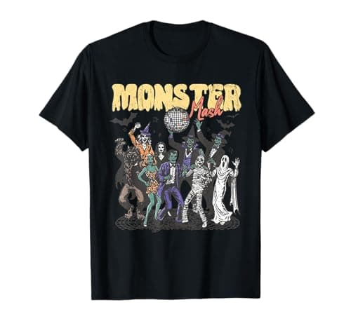 Image of Funny Retro Frankenstein Monster Mash Horror Movies Lovers T-Shirt