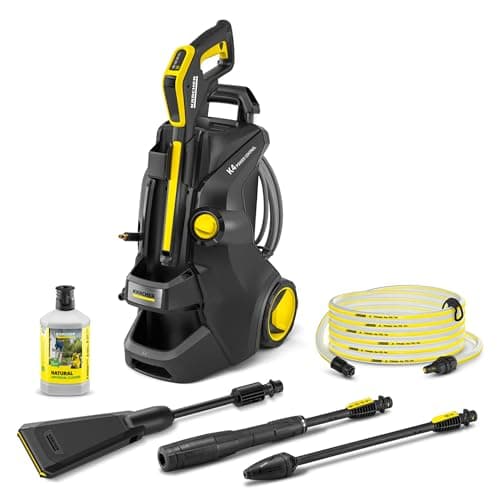 Image of Kärcher high-pressure washer K 4 Power Control Flex eco!Booster Black Edition, pressure: max. 130 bar, flow rate: 420 l/h, area: 30 m²/h, Power Control gun, flexible high-pressure hose, dirt blaster