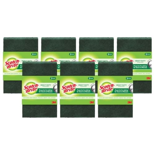Image of Scotch-Brite Heavy Duty Scour, Green, 21 Pads