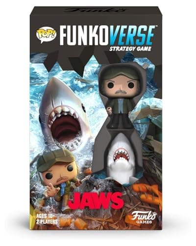 Image of Funko Games Funko POP! Funkoverse: Jaws 100-Expandalone Strategy Board Game - Light Strategy Board Game for Children & Adults (Ages 10+) - 2-4 Players - Collectable Vinyl Figure - Gift Idea