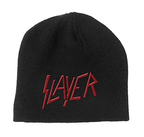 Image of Slayer Beanie Hat Classic Band Logo Reign in Blood Official Black One Size