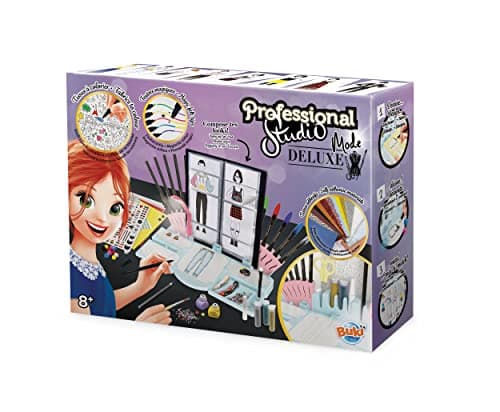 Image of Buki France Professional Studio Mode Deluxe Fashion Designer Kit with LED Lamp. Create & Design Mens & Womens Outfits. Includes Stencils & Lots of Accessories. Gift Suitable for Boys & Girls 8+